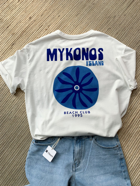 Tshirt Mikonos white