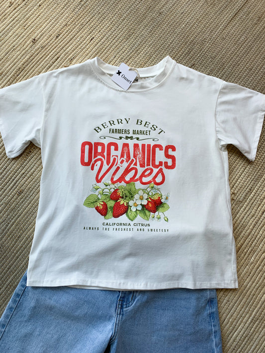 T.shirt Berry white